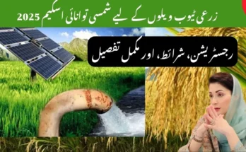 زرعی ٹیوب ویلوں کے لیے شمسی توانائی اسکیم 2025 – رجسٹریشن، شرائط، اور مکمل تفصیل