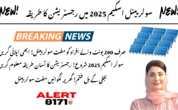سولر پینل اسکیم 2025 میں رجسٹریشن کا طریقہ – وزیراعلیٰ پنجاب اسکیم