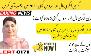 گرین ایگری مال اور سروس کمپنی 2025 میں رجسٹریشن کریں – حاصل کریں سبسڈی، مشینری اور جدید سہولیات