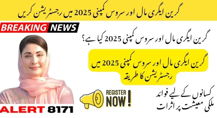 گرین ایگری مال اور سروس کمپنی 2025 میں رجسٹریشن کریں – حاصل کریں سبسڈی، مشینری اور جدید سہولیات